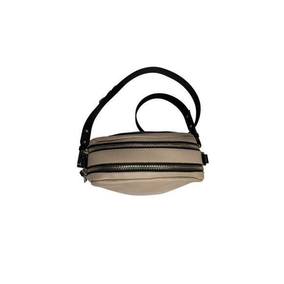 Urban Expressions Audrey Crossbody Bag Two Tone Bag Zip Closure Adjustable Strap - Picture 12 of 16